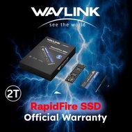 WAVLINK - Wavlink Rapidfire880 [512GB] [1TB] [2TB] [4TB] SSD M.2 2280 PCIe Gen4x4 NVMe 1.3內建遊戲固態硬碟 附冷卻貼紙 順序讀取/寫入速度高達 7,400/6,500MB/s