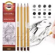 BÚT CHÌ TIỆP KOH-I-NOOR CHÍNH HÃNG NHẬP KHẨU 2B 3B 4B5B6B - Hộp 12 cây