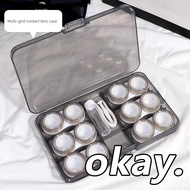 spectacle case glasses case Contact Lens Storage Box Large Capacity Ins Style Portable Transparent A