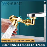 Universal Faucet Extender 1080° Faucet Aerator Gold Washbasin Extender Filter Splash Swivel Adapter 