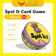 (FunToy SG) Spot it! Classic Purple - Dobble Kids Birthday Party - Party Game 2-6+ Players Age 6+