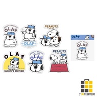SNOOPY (OLAF) Double-Sided Styling Stickers (Styles Randomly Shipped) [Nine By Nine Stationery] Cart