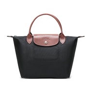 Longchamp LE Pliage กระเป๋าถือสายสะพายไหล่ผู้หญิงกระเป๋าทรงสี่เหลี่ยมมีหูหิ้วสะพายไหล่ทรงเกี๊ยวด้ามจ