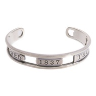 TIFFANY＆CO 925純銀1837 Sterling Open Cuff Bracelet手鐲