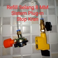 Alat Refill isi ulang gas kaleng portabel dari LPG 3 kg, 5 kg, 12 kg