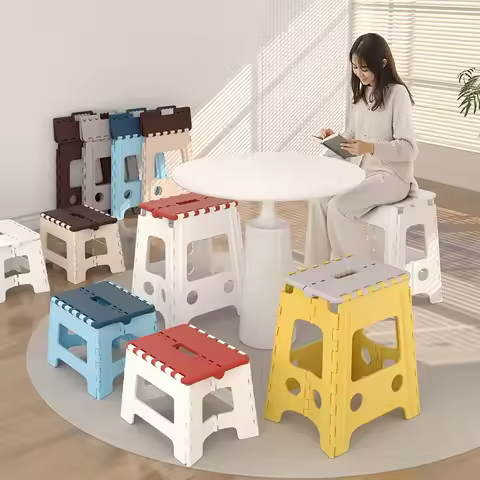 Folding Bench Thickened Plastic Folding Bench Outdoor Portable Portable Bench Adult Chair Lining Maz