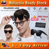 🔥Ready Stock🔥Sunglasses Myopia Glasses Cover TAC Polarized Sunglasse Men Women UV400 Outdoor Travel 