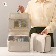 [Peinn] Cosmetic bag with hanger, foldable travel bag, many compartments, can hold many items