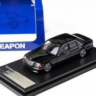 Street Weapon 1/64 Mercedes Benz W140  black Alloy Car Model Diecast Car Toys Collection Birthday Gi