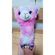 Rainbow Alpaca teddy bear