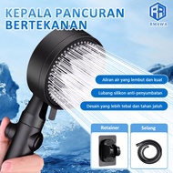 Premium Black Shower Head Adjustable Shower Head Set 5 Shower Modes