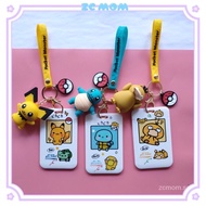 【ZCMom】Pikachu Squirtle Psyduck Card Holder Bus Ezlink Card Holder l Children Day Gift l Birthday Gift l Christmas Gift