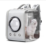 Selling Outing Portable Transparent Space Capsule Breathable Pet Backpack Double Shoulder Large Caps