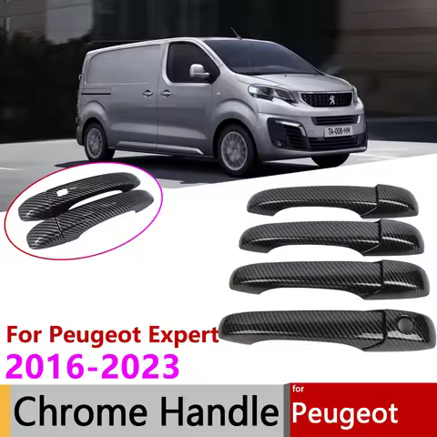 For Peugeot Expert Traveller Citroen Dispatch Space Tourer MK3 2016~2023 Smart Door Handle Cover Tri