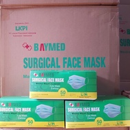 Masker surgical baymed earloop 3 ply isi 50 pcs