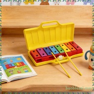 [BaoblazecbMY] Kids Xylophone 8 Notes Chromatic Glockenspiel Percussion Instrument Metal Keys Bell M