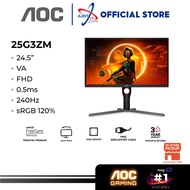 AOC 25G3ZM 24.5" GAMING MONITOR ( 24.5" FHD / 240Hz / 1Ms / AMD FREE-SYNC Premium / HD MI + DP )