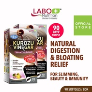 [2 boxes] LABO Kurozu Vinegar for Digestion Detox Bloating Constipation Cleansing Slimming Weight En