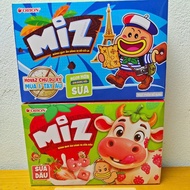 Combo 2 - 4 Boxes of Miz Orion Breakfast Cookies Chocolate Flavor - Strawberry Milk 54g (Box of 2 pa