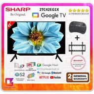 【FREE BRACKET + KEYBOARD】Sharp AQUOS 42 Inch Full HD Google TV - 2TC42EG1X
