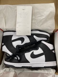 US9.5 Nike Dunk High Black White Panda 黑白