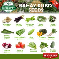 Bahay Kubo Vegetable Seeds - Sigarilyas Talong Sitao Bataw Patani Kundol Patola Kalabasa Labanos Mustasa Sibuyas Kamatis