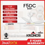 DEKA Ceiling Fan DEKA KRONOS F5DC Baby 46 Inch 5 Blades 7Speed DC Motor Remote Control Kipas Siling