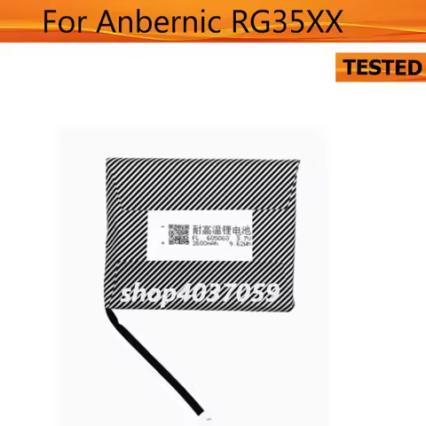 Battery For Anbernic RG35XX Handheld Game Console 3.7V 2600mAh 605060 Lithium Polymer Replacement