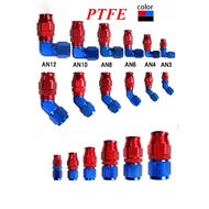Universal AN3 4 6 8 10 12 16AN 0 45 90 PTFE Oil Fuel Cooling Swivel-Hose End Fitting Connector Oil C