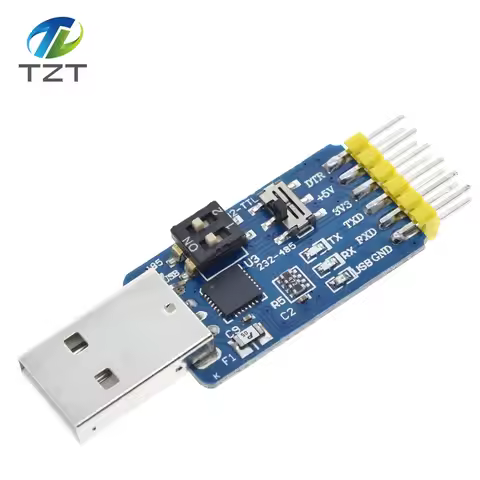 DIYTZT 1/3PCS NEW USB CP2102 to TTL RS232 USB TTL to RS485 mutual convert 6 in 1 convert module good