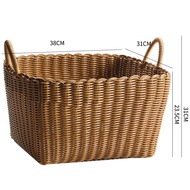Kens Rattan Weaving Dirty Clothes Basket Large Capacity Clothes Storage Basket Toy Storage Cane Bask