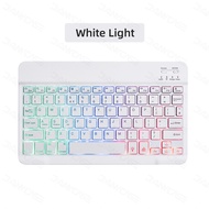 RGB Backlit Keyboard For Tablet iPad Phone PC Bluetooth-compatible Rechargeable 10inch Wireless Keyb