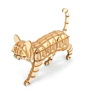 Jigzle 3D立體拼圖系列 | 木質踱步貓拼圖 | 超療癒