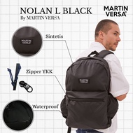 MARTIN VERSA Nolan Backpack - Men's and Women's Unisex Laptop Backpack - Black