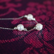 Akoya 珍珠 10KWG 手鍊/滑珠調整