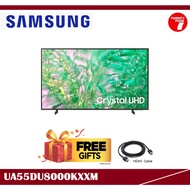 [ Delivered by Seller ] SAMSUNG 55" inch DU8000 Crystal UHD 4K Smart TV (2024) UA55DU8000KXXM