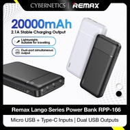REMAX | Vention Powerbank 20000mAh Powerbank Type C Input RPP-166 Dual USB Powerbank Portable Powerb