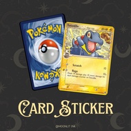 [Pokemon TCG Card Sticker - TOTODILE] TnG Sticker / Access Card Sticker / Card Sticker
