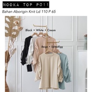 Wholesale Nooka Top P011 aboriginal knit material Ld 110 super drawstring sleeves