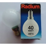Radium E14 40W 240V 300C Frosted Round Oven bulb