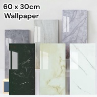 60cm x 30cm DIY Self Adhesive Sticker Foam Wallpaper DIY 3D Wall Paper Dinding  Pelekat Dinding Marb