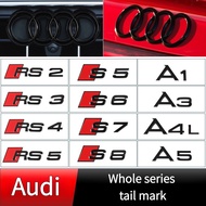 [Free Sline] Suitable for Audi Car Logo Sticker Word Mark A4 A5 A6 Q3 Q5 Q7 A8 TT Full Series Letter