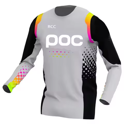 Cycling Jersey Motocross Jersey RCC POC MTB Downhill Mountain Bike DH Maillot Ciclismo Hombre Quick 