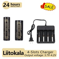 Rechargeable Battery 3.7V Li-ion High Quality Charger 18650/26650 5000mAh