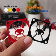Acrylic Rabbit 4cm Fan Protector Grill 4x4 Fan Grill/