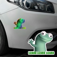 4PCS/1Sheet Lizard Motorcycle Stickers Funny Meme for Motorcycle Fuel  Car Window Body DIY Laptop Wa