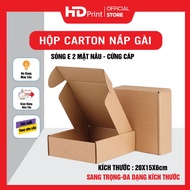 Carton Box With Lid 20x15x6 For Clothes And Accessories, 2-Sided E-Wave Material, Cheap And Beautiful