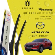 EZDRIVE Premium Silicone Soft Wiper Blade for car model Mazda CX-30