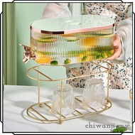 [ChiwanjifcMY] Drink Dispenser Stand Basket, Glass Drink Dispenser, Metal Dispenser Stand,