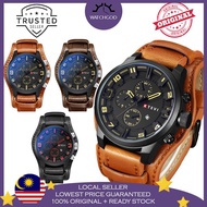 smart watch [Original] KTEVI Original Sports Leather Calendar Luxury Fashion Quartz Men Watch Jam Tangan Lelaki